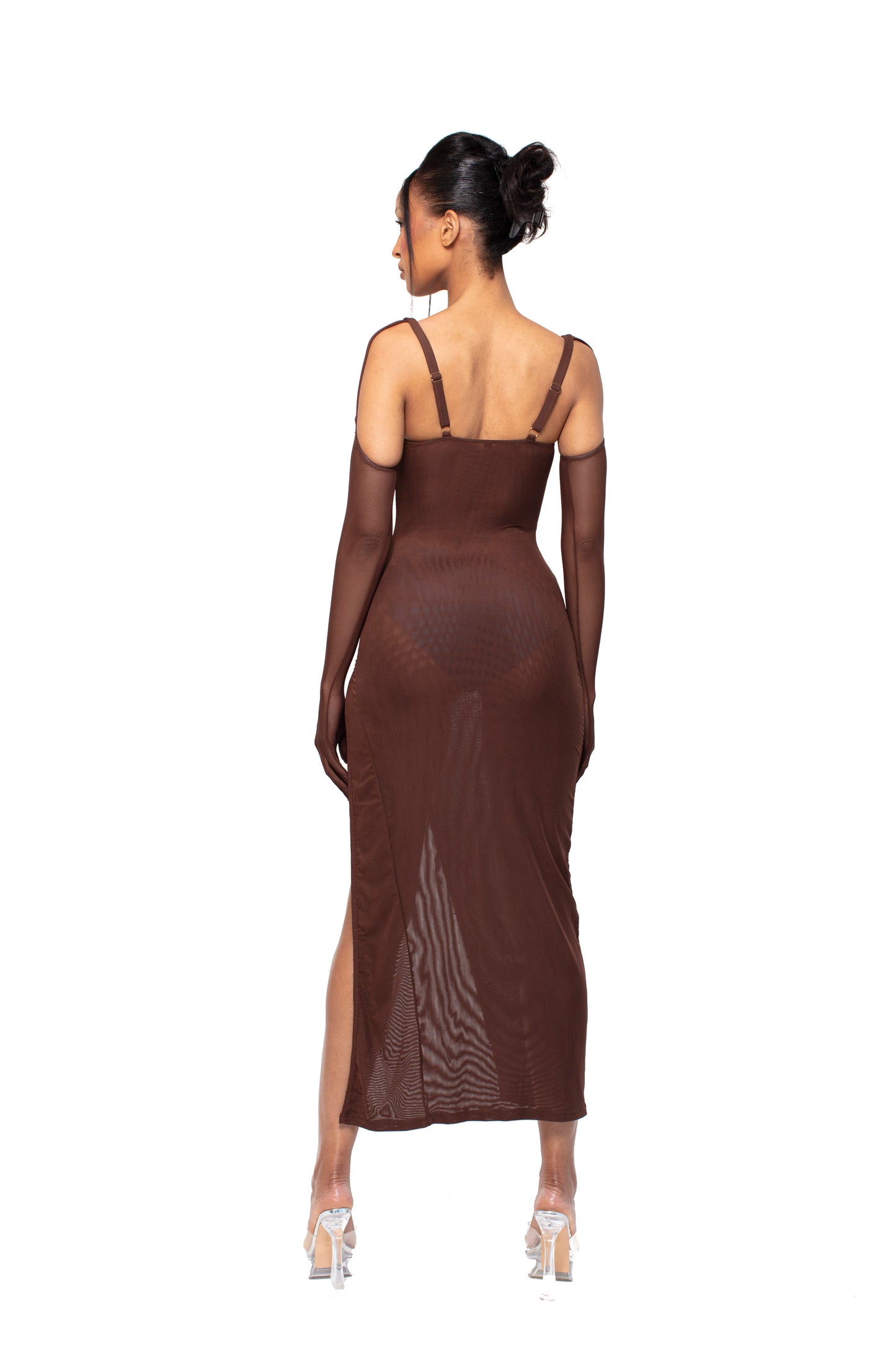 RAVEN DRESS- Brown