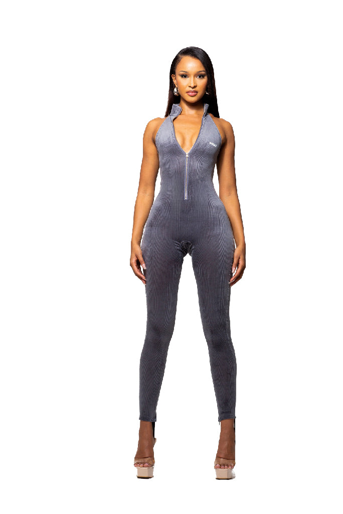 RAZOR JUMPSUIT - GREY