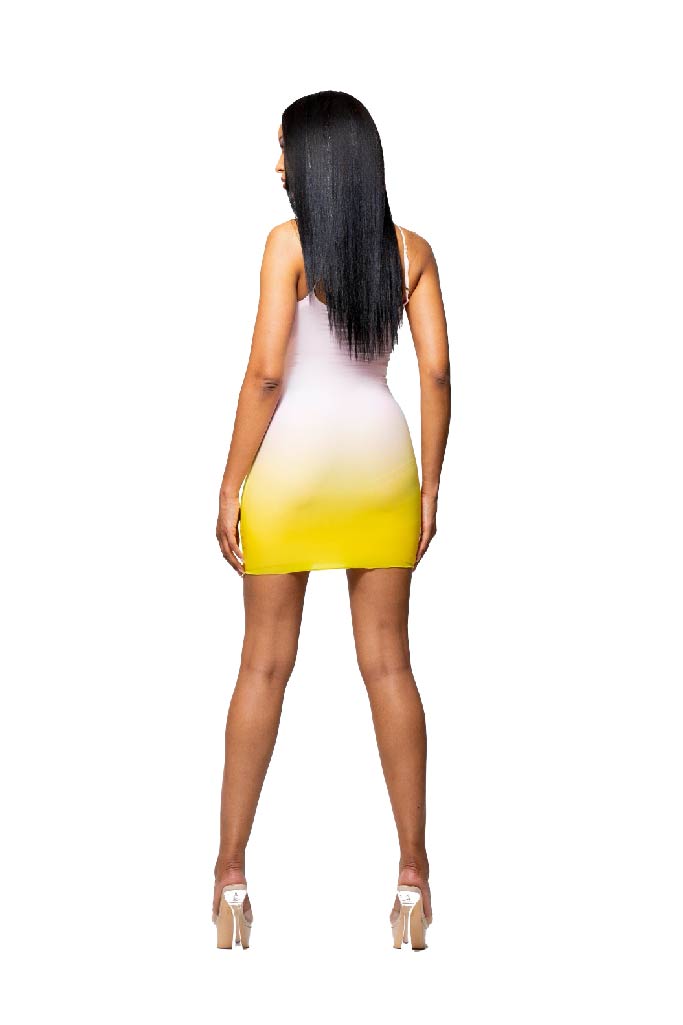 LUCID DRESS- PINK/LEMON