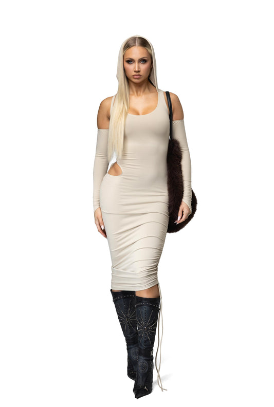 PHANTOM DRESS- NUDE