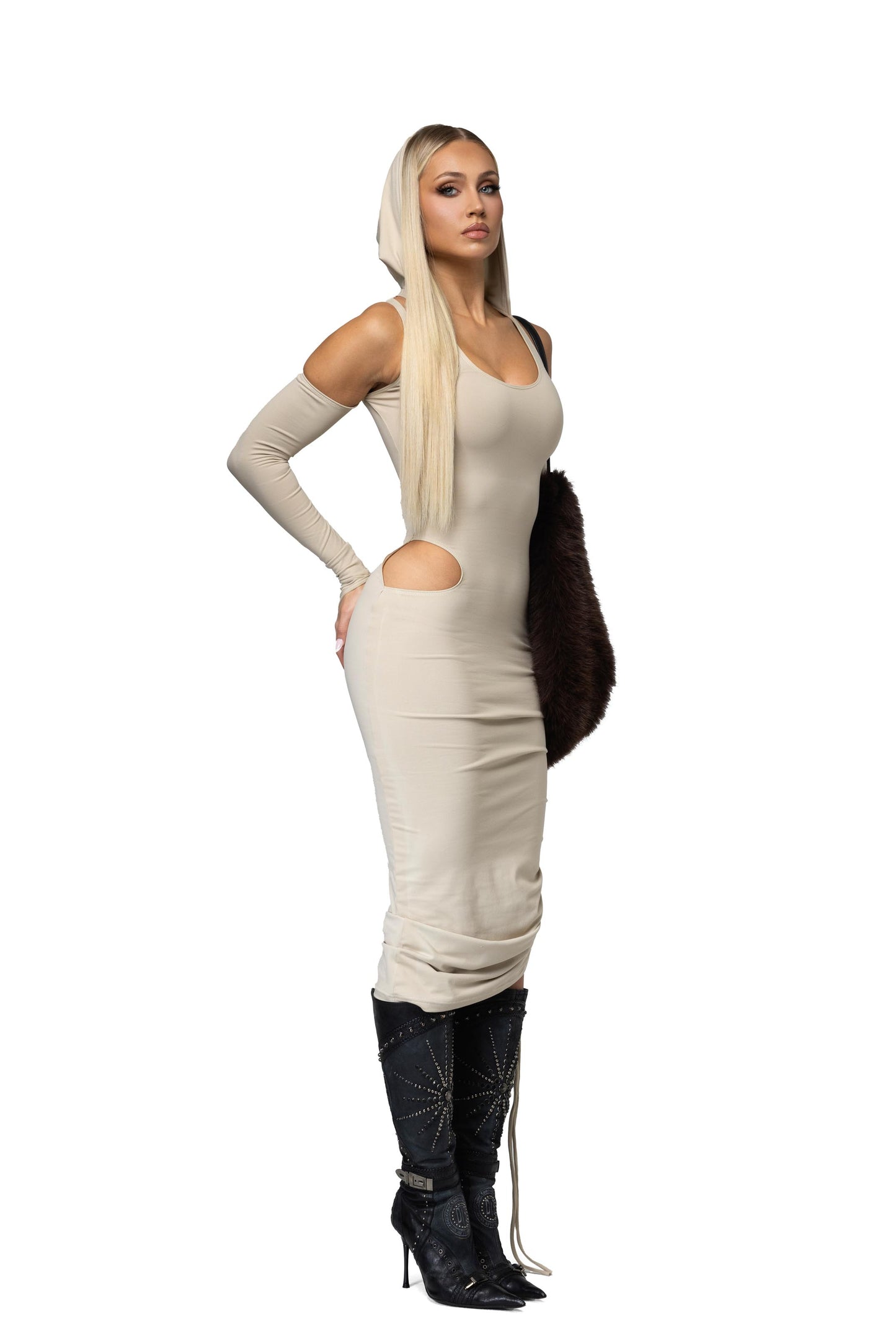 PHANTOM DRESS- NUDE