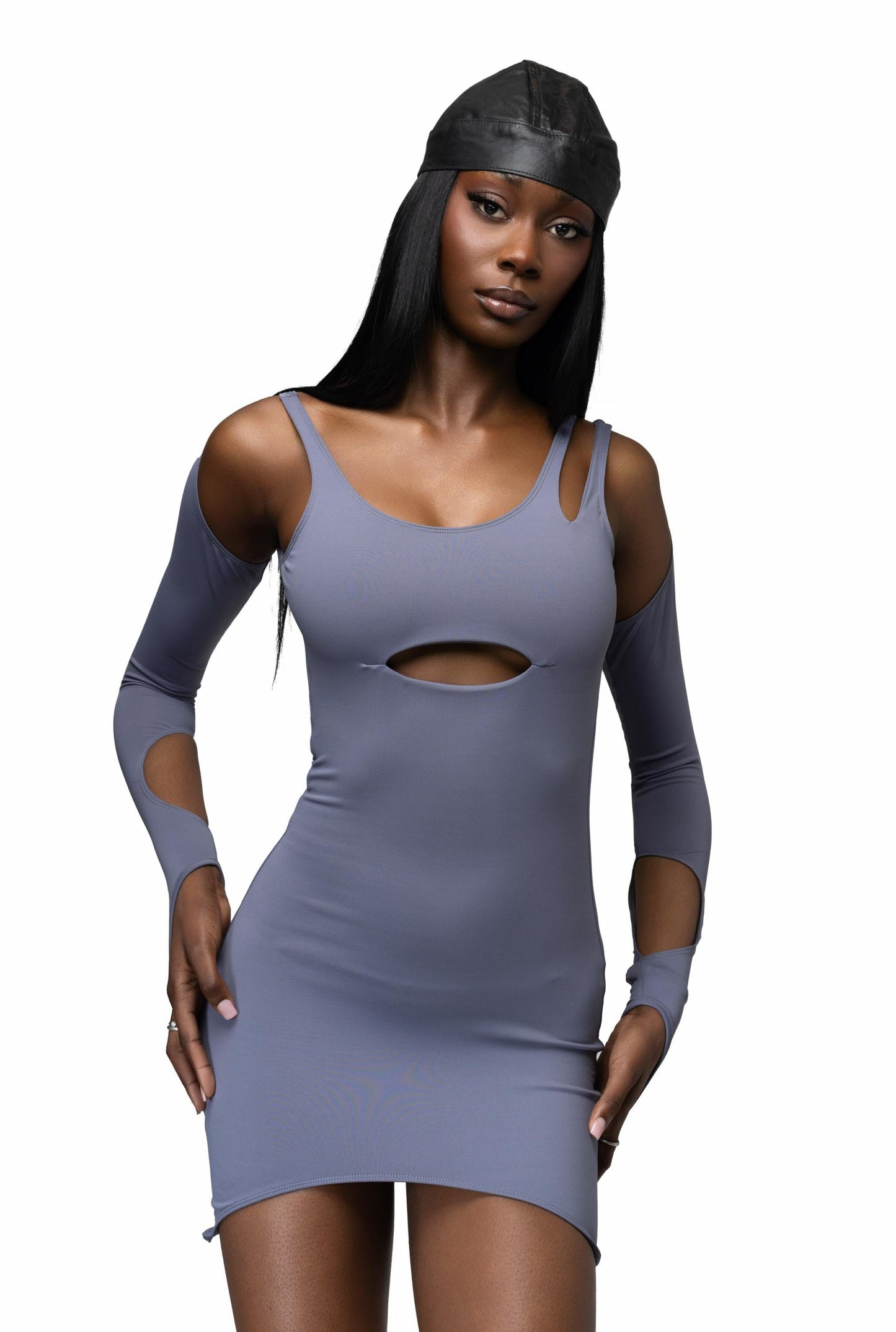 XYLO DRESS- BLUE