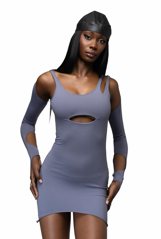 XYLO DRESS- BLUE