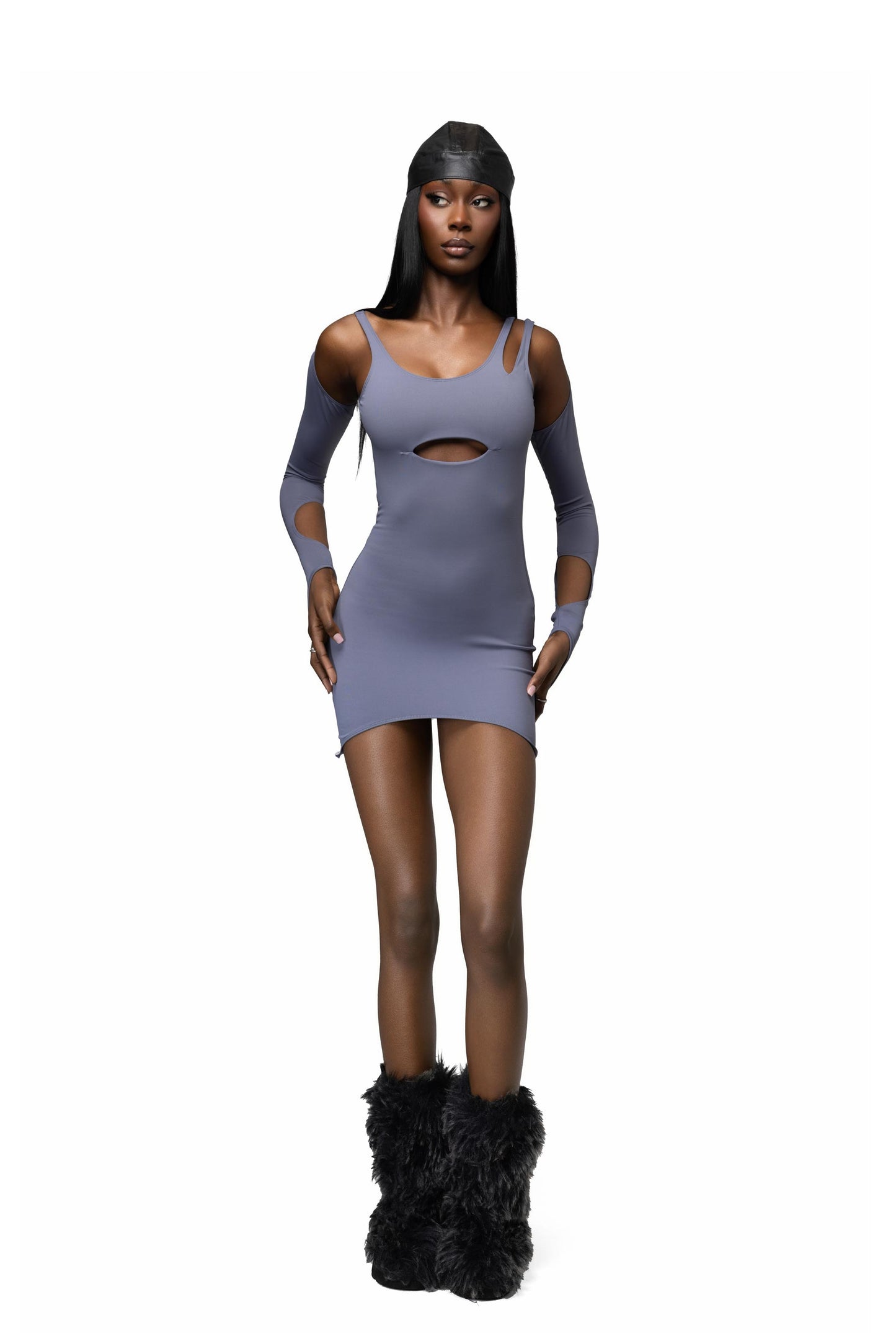 XYLO DRESS- BLUE