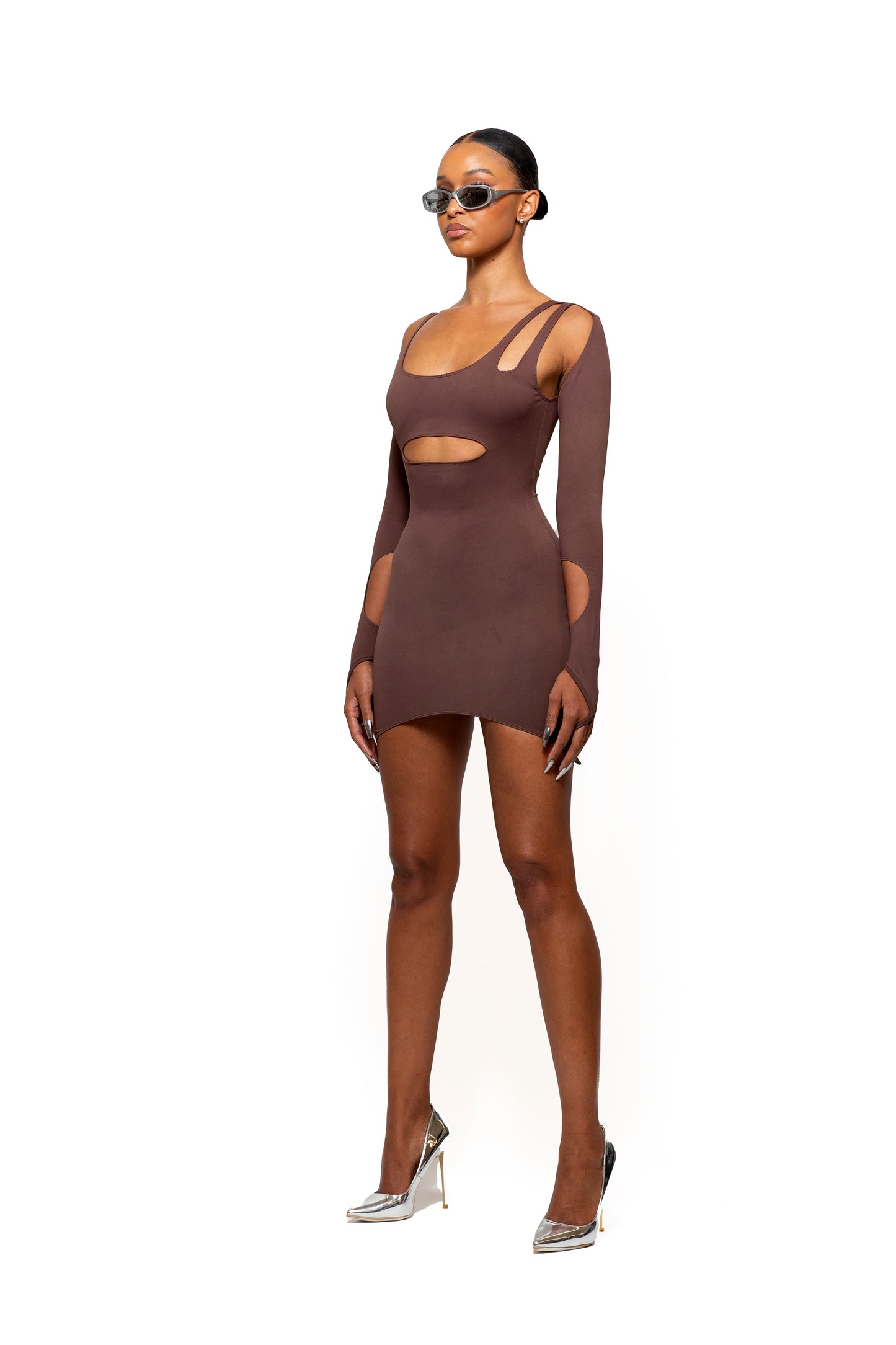 XYLO DRESS- COCO BROWN